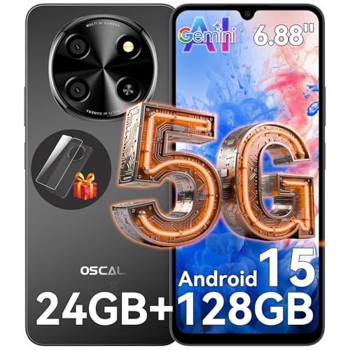 【美品】OSCAL Tiger 8 5G SIMフリースマホ Amazon | 【2025年最新 5Gスマホ】OSCAL TIGER8 スマホ｜7インチ 大